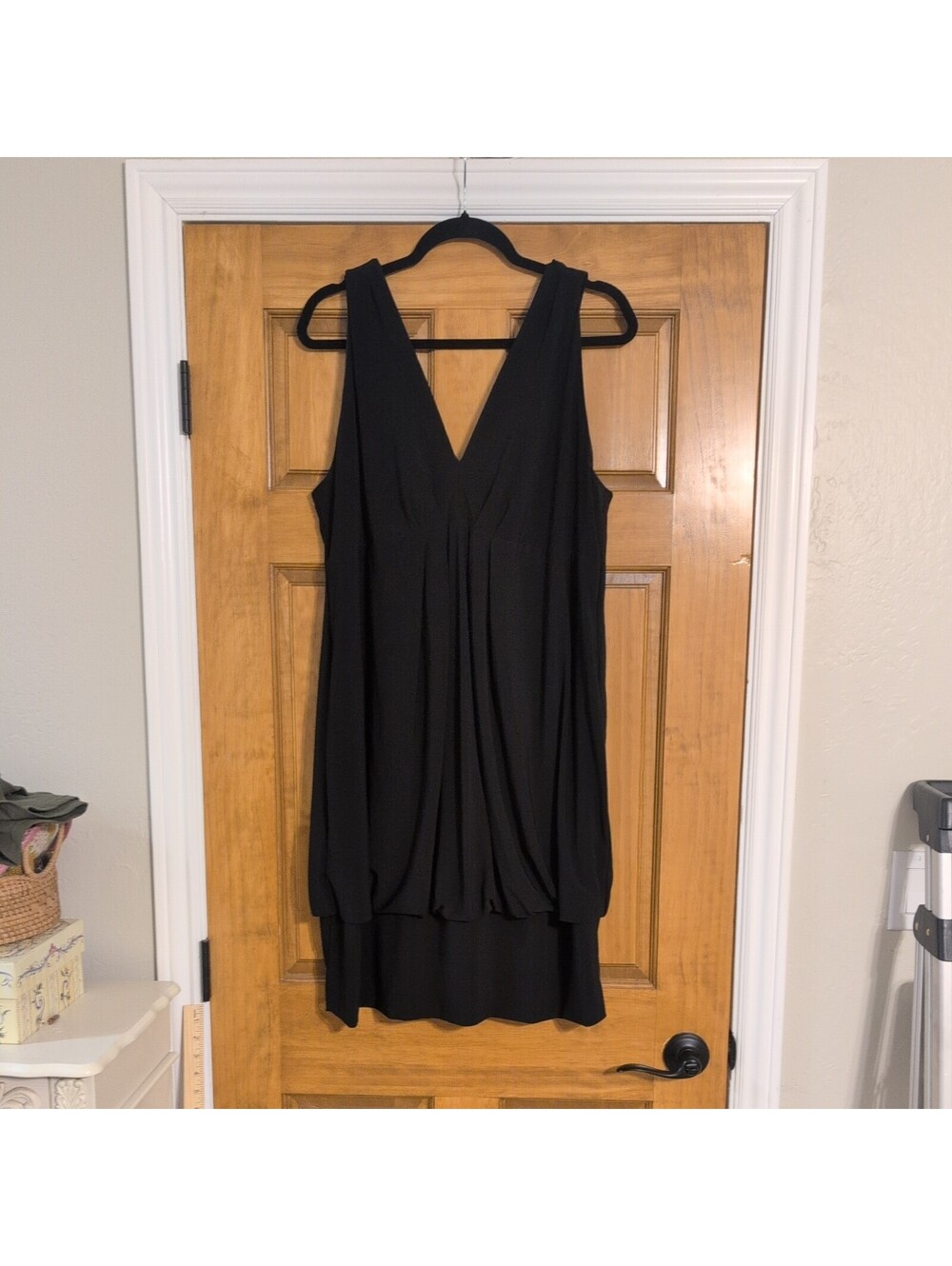 Lane Bryant Little Black Dress 18 20 Short Flowy black tie semi formal wedding